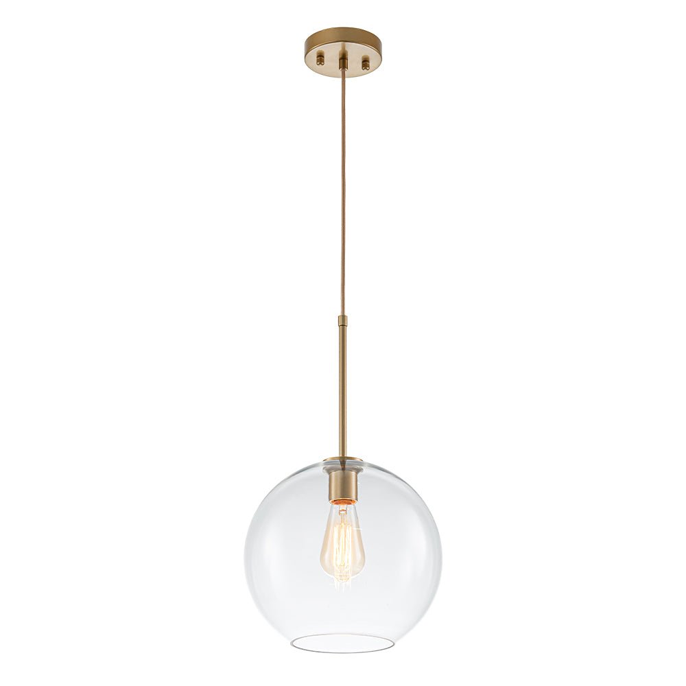 Lampa Wisząca Minimalistyczna z Szklanym Kloszem Kulistym - 20