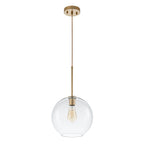 Lampa Wisząca Minimalistyczna z Szklanym Kloszem Kulistym - 21