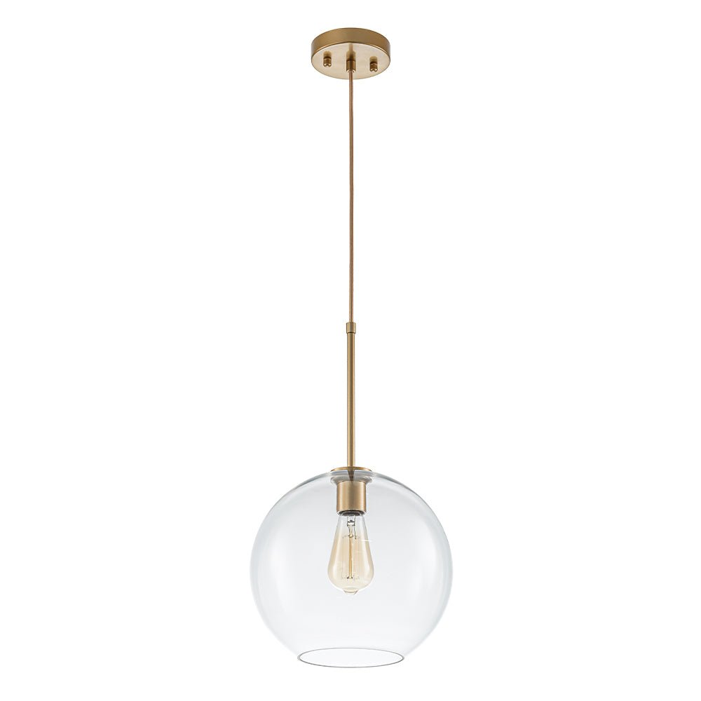 Lampa Wisząca Minimalistyczna z Szklanym Kloszem Kulistym - 21