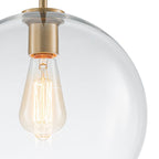 Lampa Wisząca Minimalistyczna z Szklanym Kloszem Kulistym - 22
