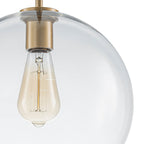 Lampa Wisząca Minimalistyczna z Szklanym Kloszem Kulistym - 23