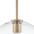 Lampa Wisząca Minimalistyczna z Szklanym Kloszem Kulistym - 24