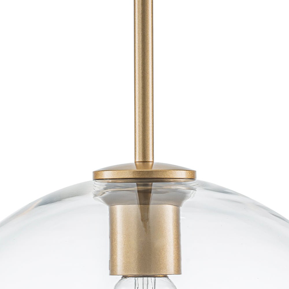 Lampa Wisząca Minimalistyczna z Szklanym Kloszem Kulistym - 24
