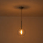 Lampa Wisząca Minimalistyczna z Szklanym Kloszem Kulistym - 26