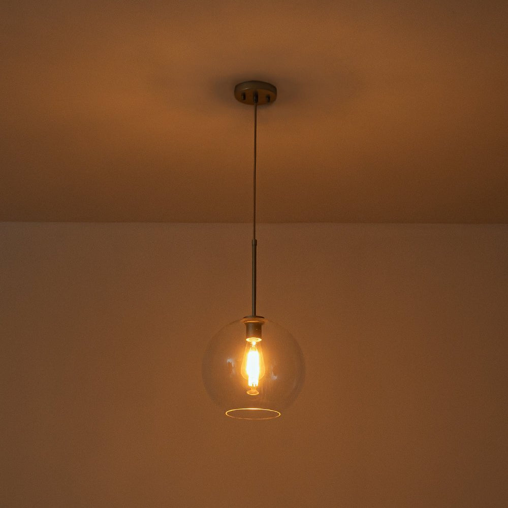 Lampa Wisząca Minimalistyczna z Szklanym Kloszem Kulistym - 27