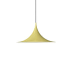 Lampa Wisząca Minimalistyczna z Rzeźbiarskim Kloszem - Żółty