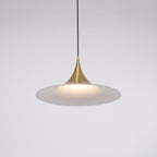 Lampa Wisząca Minimalistyczna z Rzeźbiarskim Kloszem - 14
