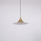 Lampa Wisząca Minimalistyczna z Rzeźbiarskim Kloszem - 4