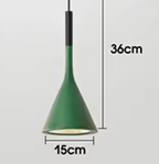 Lampa Wisząca Minimalistyczna z Konicznym Kloszem - 10