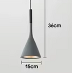 Lampa Wisząca Minimalistyczna z Konicznym Kloszem - 11
