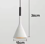 Lampa Wisząca Minimalistyczna z Konicznym Kloszem - 12