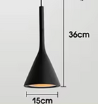 Lampa Wisząca Minimalistyczna z Konicznym Kloszem - 5