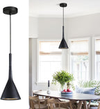 Lampa Wisząca Minimalistyczna z Konicznym Kloszem - 6