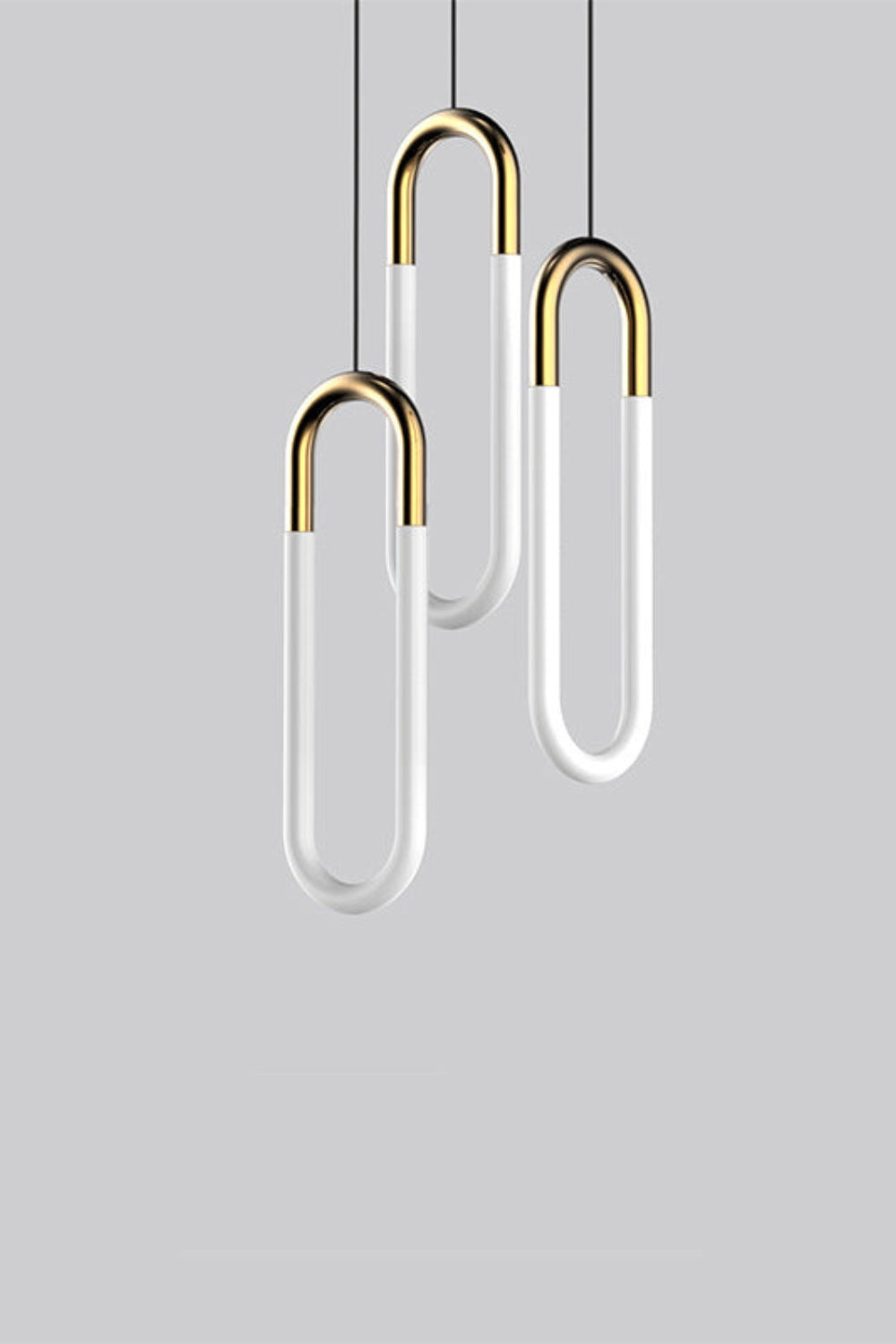 Lampa Wisząca Minimalistyczna w Kształcie u z Wbudowanym LED - 18