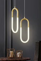 Lampa Wisząca Minimalistyczna w Kształcie u z Wbudowanym LED - 4