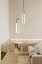 Lampa Wisząca Minimalistyczna w Kształcie u z Wbudowanym LED - 6