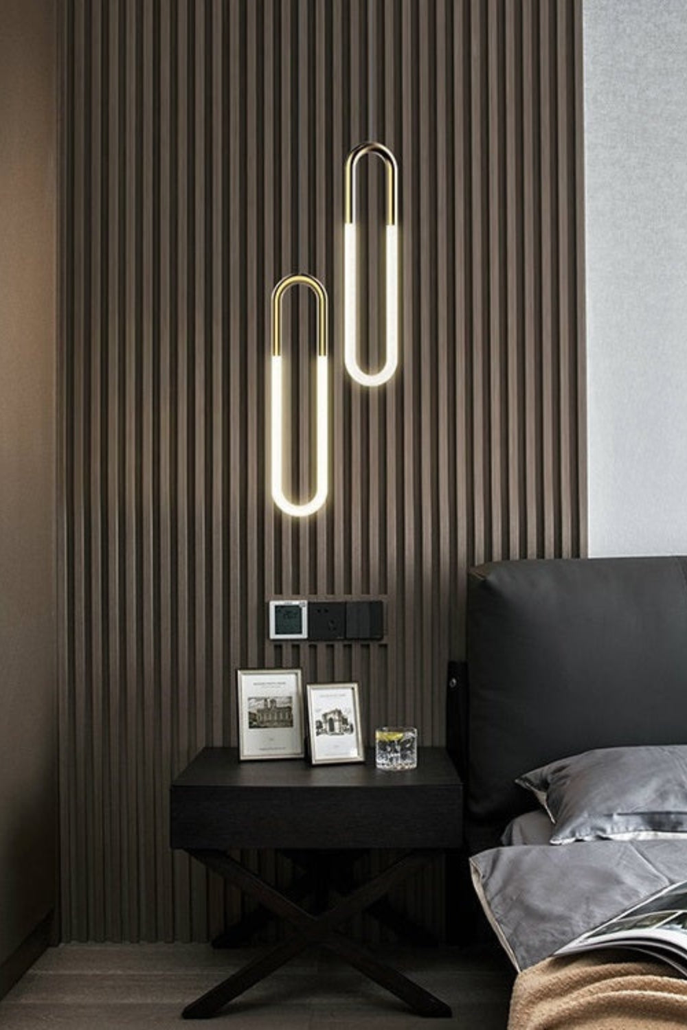 Lampa Wisząca Minimalistyczna w Kształcie u z Wbudowanym LED - 8