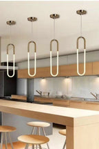 Lampa Wisząca Minimalistyczna w Kształcie u z Wbudowanym LED - 9