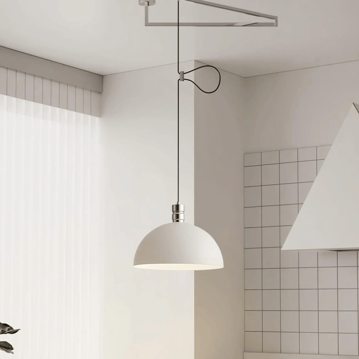 Lampa Wisząca Skandynawska z Ramieniem Obrotowym - 5