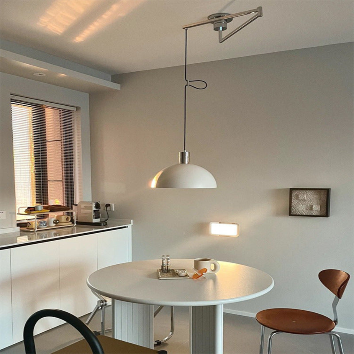 Lampa Wisząca Skandynawska z Ramieniem Obrotowym - 8