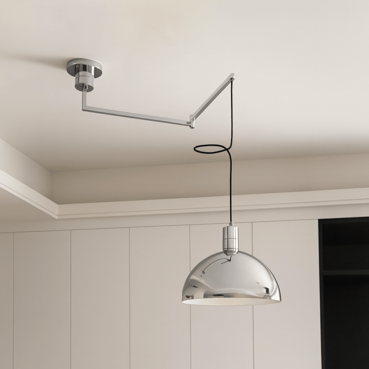 Lampa Wisząca Skandynawska z Ramieniem Obrotowym - 9