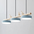 Lampa Wisząca Nowoczesna z Motywem Ptaków - Niebieski