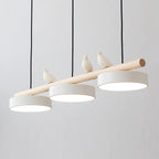 Lampa Wisząca Nowoczesna z Motywem Ptaków - Biały