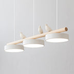 Lampa Wisząca Nowoczesna z Motywem Ptaków - Biały