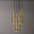 Lampa Wisząca Modernistyczna z Cylindrycznymi Tubami i Ronda Rozetą - 12
