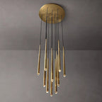 Lampa Wisząca Modernistyczna z Cylindrycznymi Tubami i Ronda Rozetą