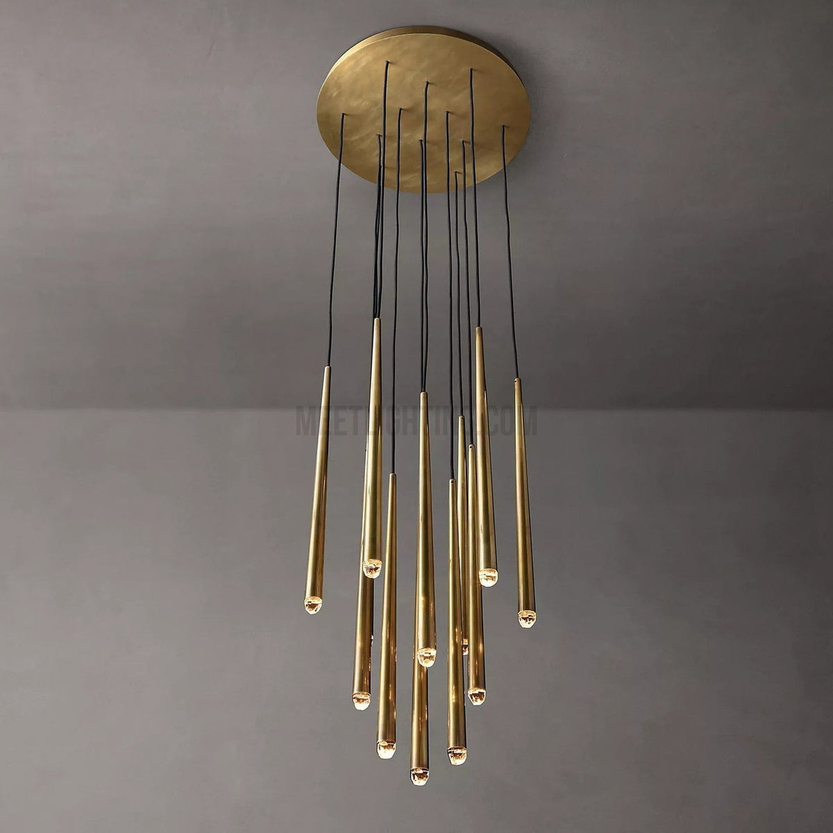 Lampa Wisząca Modernistyczna z Cylindrycznymi Tubami i Ronda Rozetą