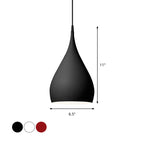 Lampa Wisząca Modern z Kloszem w Kształcie Kropli - 14