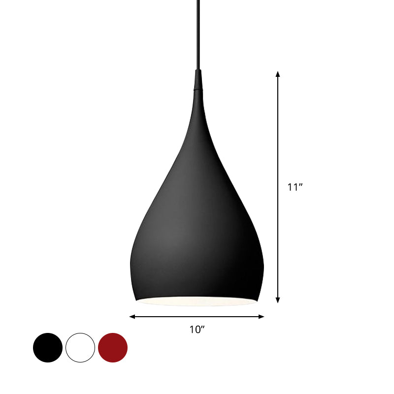 Lampa Wisząca Modern z Kloszem w Kształcie Kropli - 4