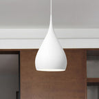 Lampa Wisząca Modern z Kloszem w Kształcie Kropli - Biały