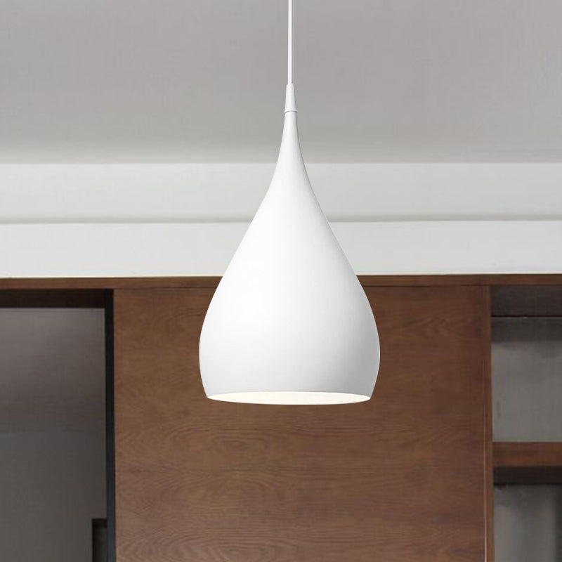 Lampa Wisząca Modern z Kloszem w Kształcie Kropli - Biały