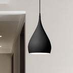 Lampa Wisząca Modern z Kloszem w Kształcie Kropli - Czarny