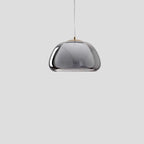 Lampa Wisząca Nowoczesna z Podwójnym Szklanym Kloszem - Dymny szary