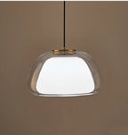 Lampa Wisząca Nowoczesna z Podwójnym Szklanym Kloszem - 29
