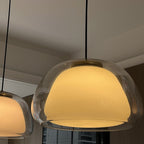 Lampa Wisząca Nowoczesna z Podwójnym Szklanym Kloszem - 30