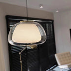 Lampa Wisząca Nowoczesna z Podwójnym Szklanym Kloszem