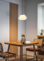 Lampa Wisząca Nowoczesna z Podwójnym Szklanym Kloszem - 33
