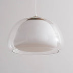 Lampa Wisząca Nowoczesna z Podwójnym Szklanym Kloszem - 9