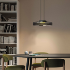 Lampa Wisząca Nowoczesna ze Szklanym Kloszem Warstwowym - 20