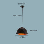 Lampa Wisząca Modern z Geometrycznym Kloszem w Kształcie Diamentu - 10