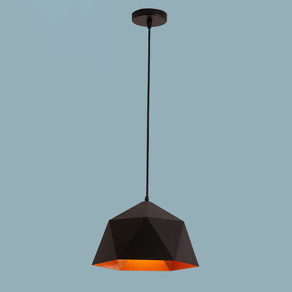 Lampa Wisząca Modern z Geometrycznym Kloszem w Kształcie Diamentu - 13