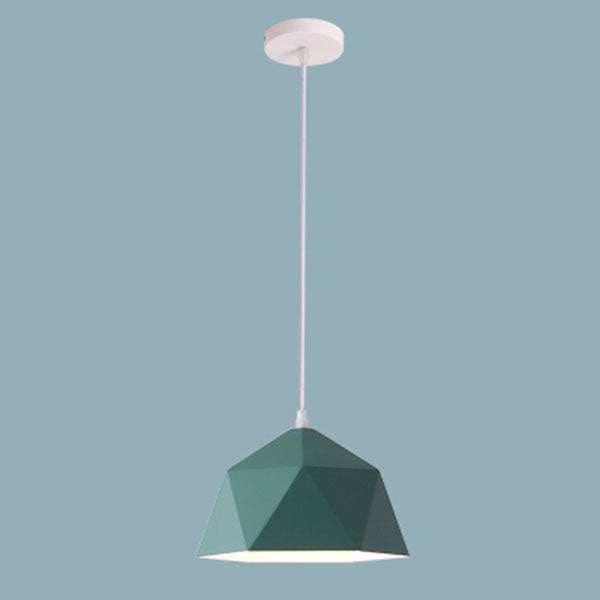 Lampa Wisząca Modern z Geometrycznym Kloszem w Kształcie Diamentu - 21