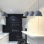 Lampa Wisząca Modern z Geometrycznym Kloszem w Kształcie Diamentu - 7