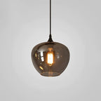 Lampa Wisząca Modern z Dymionym Szklanym Kloszem