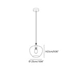 Lampa Wisząca Modern z Dymionym Szklanym Kloszem - 4
