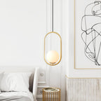 Lampa Wisząca Nowoczesna z Matowym Szklanym Kloszem - 3